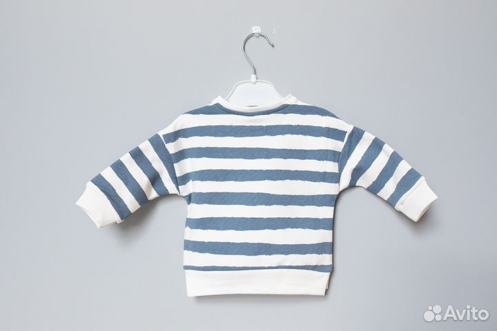 Свитшот в полоску на малыша 62см (3мес)