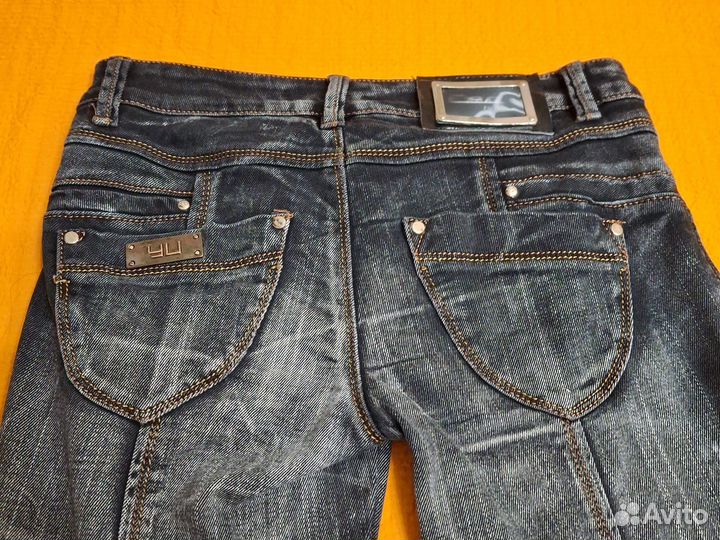 Джинсы серые скинни низкая посадка р.28