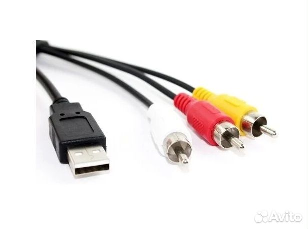 Кабель аудио-видео USB) 3RCA 1.8 m