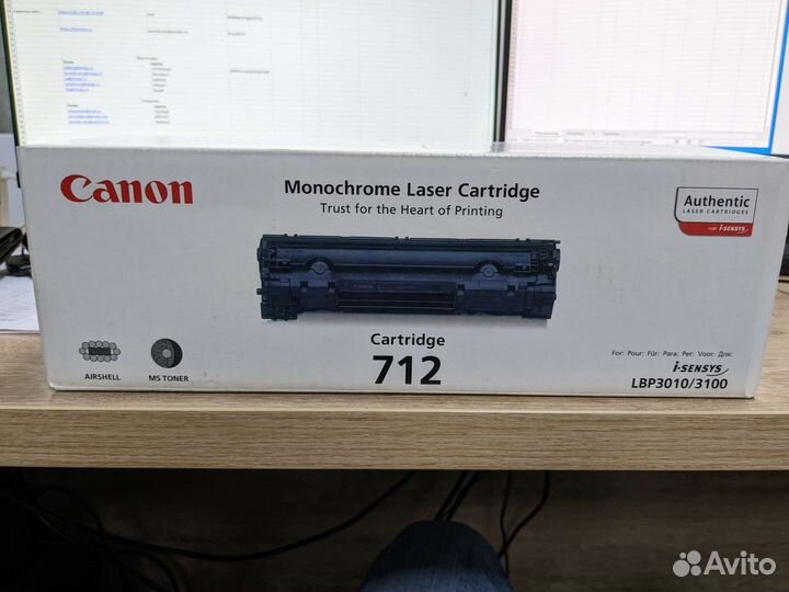 Оригинальные картриджи Canon 712 и hp 12a q2612a