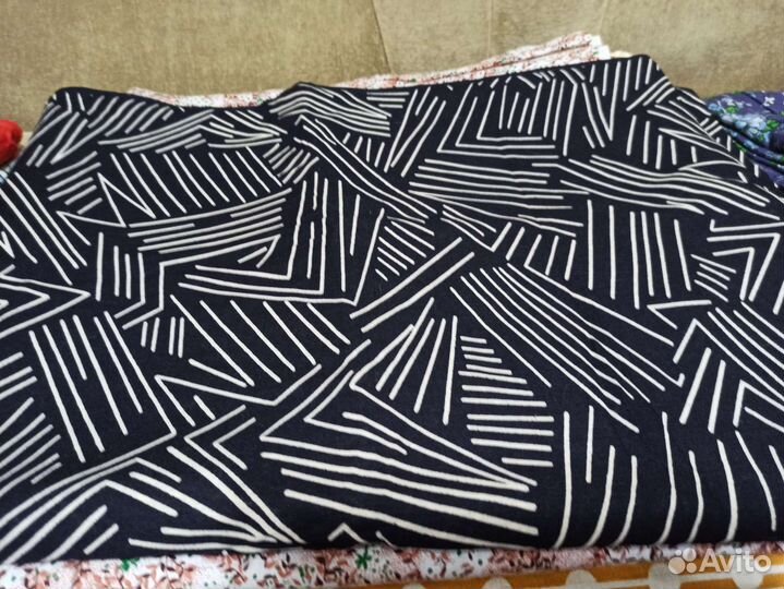 Отрез ткани хлопок СССР штапель