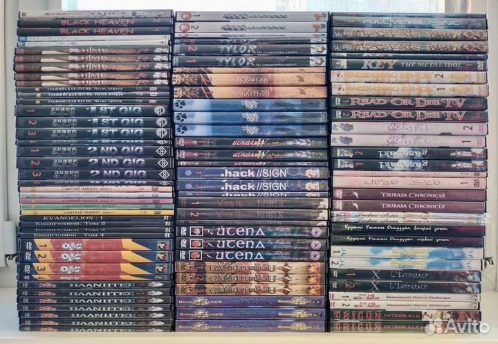 Большая коллекция аниме на дисках DVD