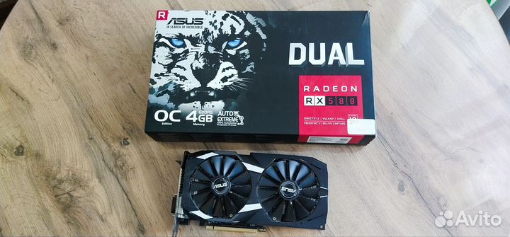 Видеокарта rx580 4gb