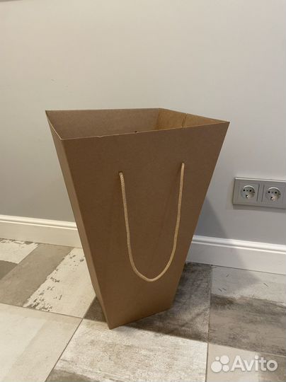 Коробка переноска для цветов большая