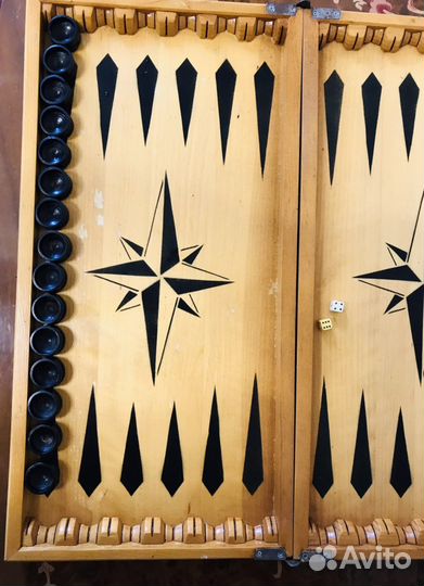 Нарды деревянные резные