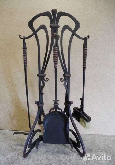 Кованый каминный набор