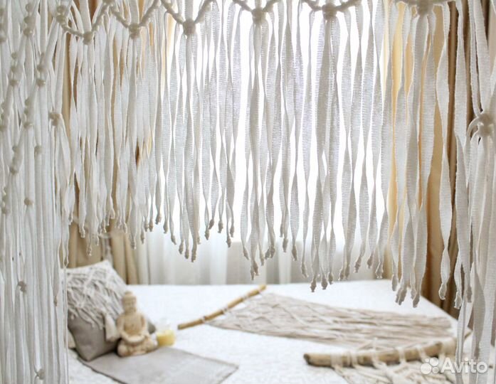 Макраме: штора