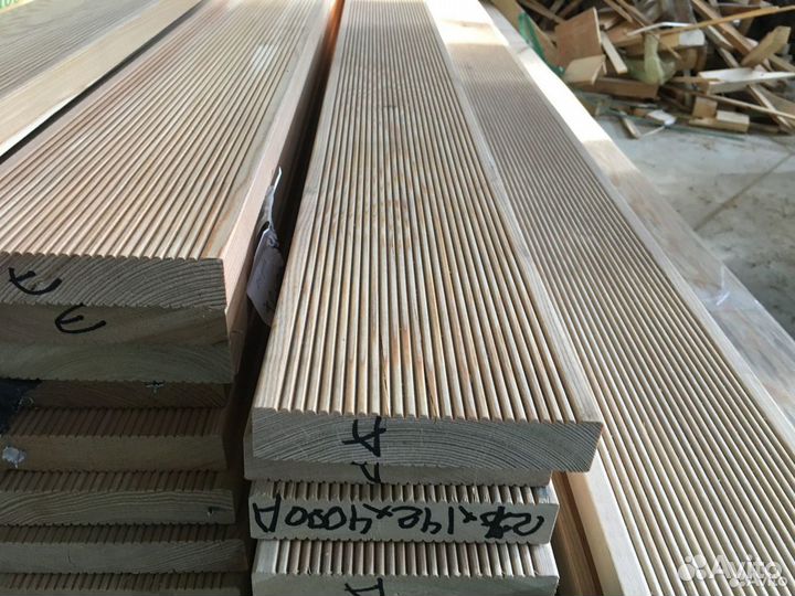 Доска террасная лиственница евро