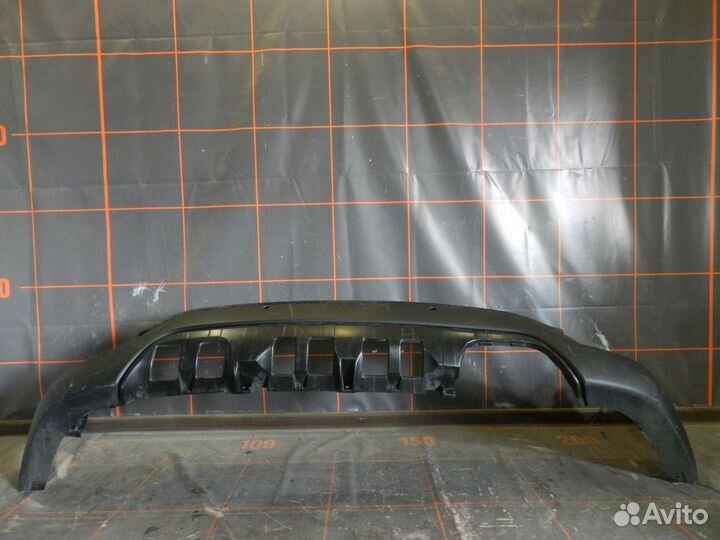 Спойлер бампера заднего-Kia Rio 4 X-Line (2017-20)