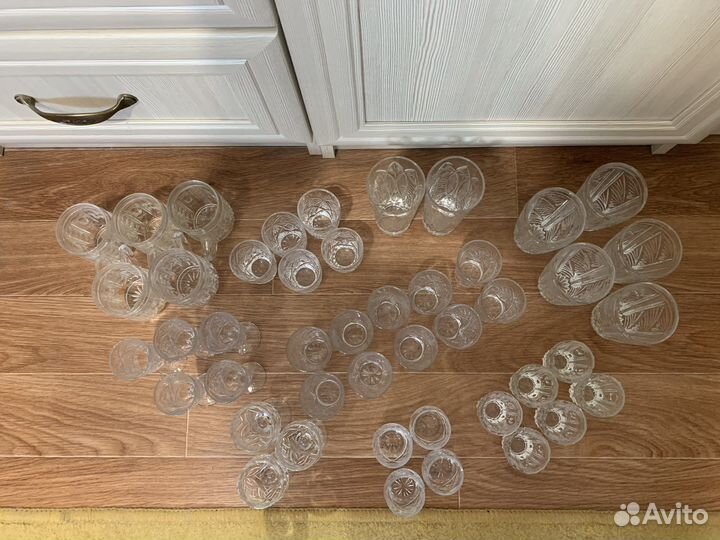 Стаканы, стопки, рюмки хрусталь СССР