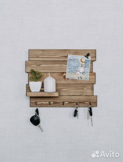 Ключница настенная из дерева