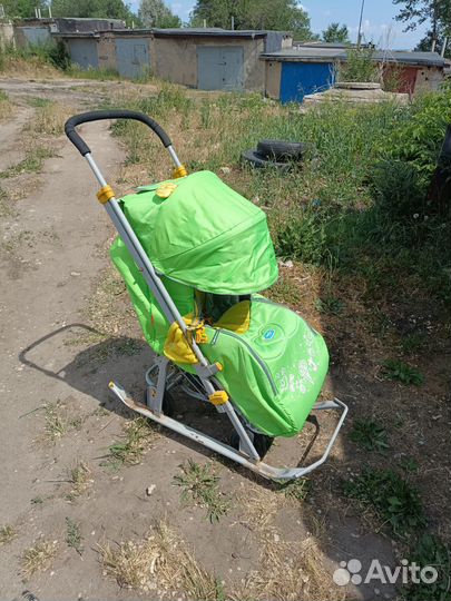 Детские санки коляска ника
