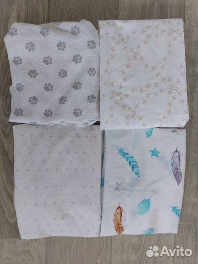 Простынь на резинке 120 60