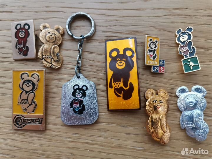 Значок олимпийский мишка