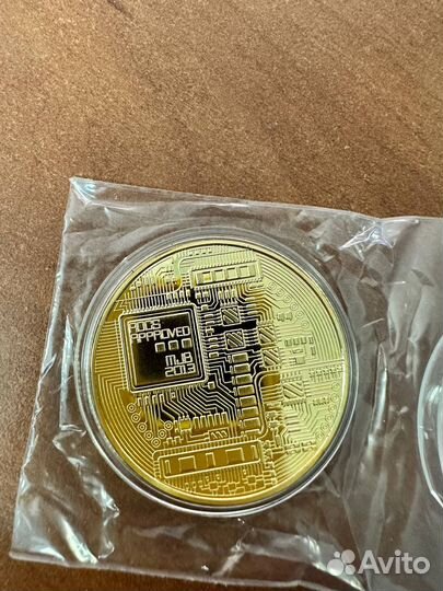 Сувенирная монета Биткоин Bitcoin оптом от 100штук
