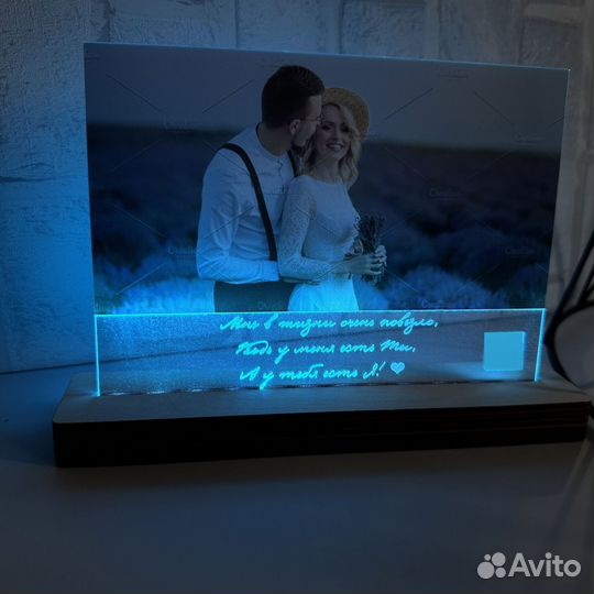 Подарок на день рождения Фото на стекле