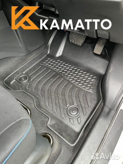 Ковры в салон Kamatto 3D Nissan Leaf 2017-н.в