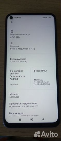 Xiaomi Redmi Note 9T, 4/64 ГБ