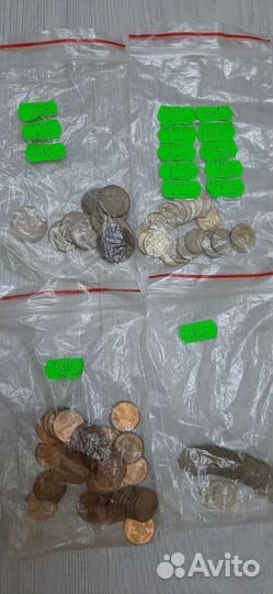 Монеты копейки СССР разных годов
