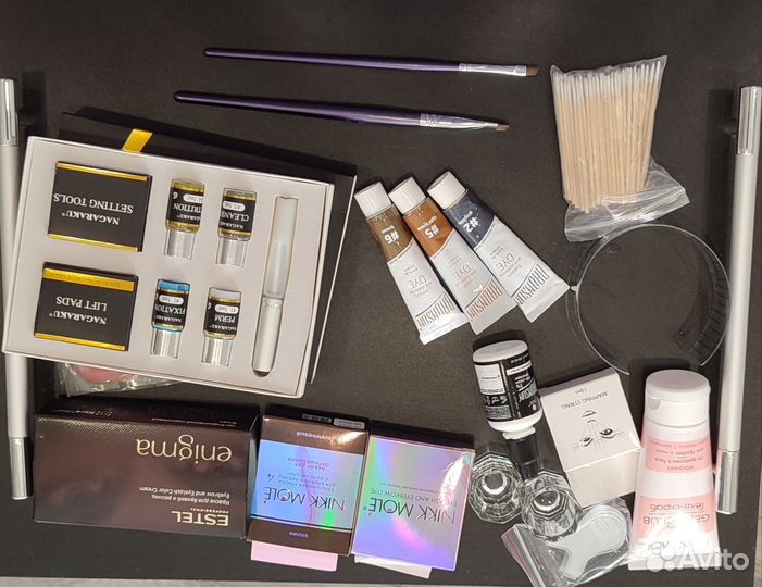 Набор для наращивания ресниц и покраски бровей
