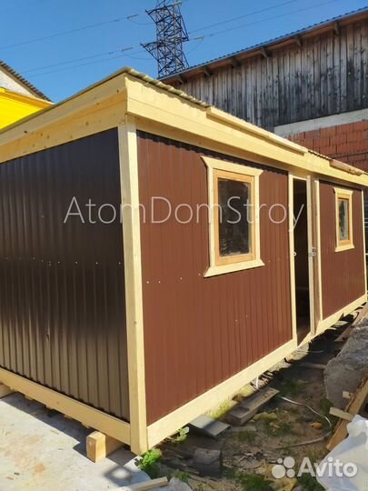 Бытовка деревянная утепленная с электрикой