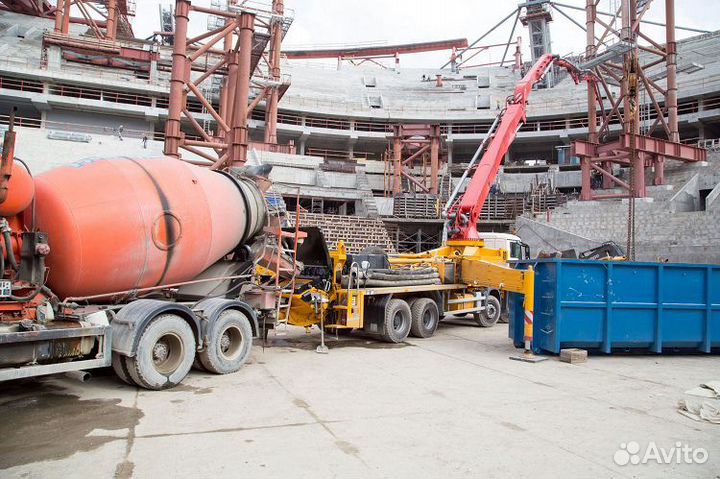 Бетон с завода. Доставка миксером