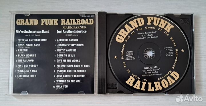 CD Grand Funk Railroad, Mark Farner - 2в1 Россия m