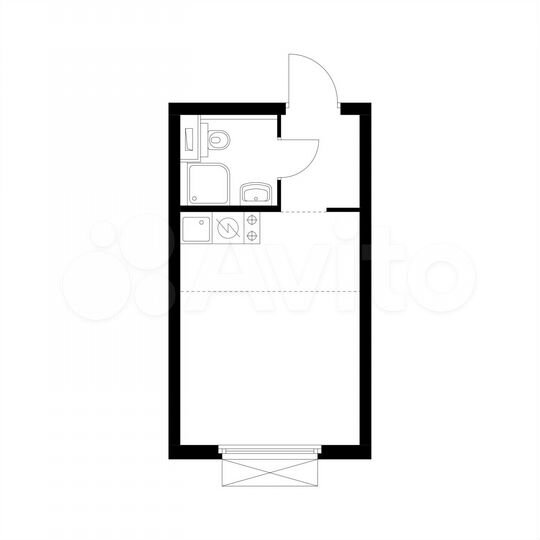 Квартира-студия, 20 м², 29/33 эт.