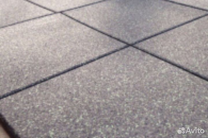 Резиновая плитка для спортзала