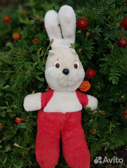 Плюшевый заяц СССР бу