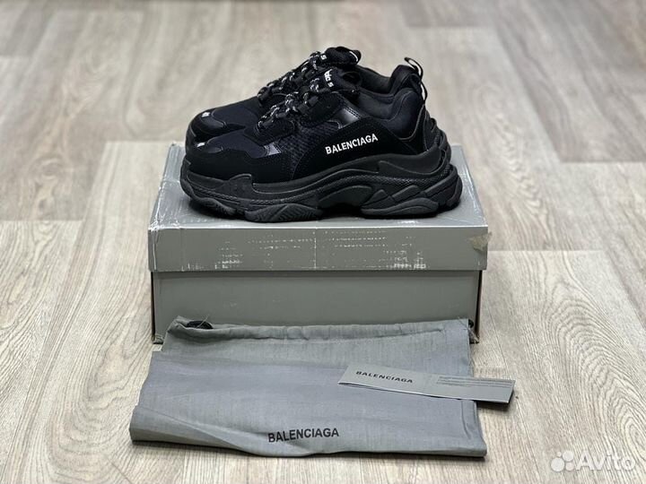 Кроссовки Balenciaga Triple-S Black (36-45)