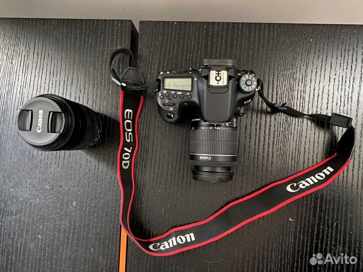 Canon EOS 70D Digital SLR Camera+18-55mm+55-250mm