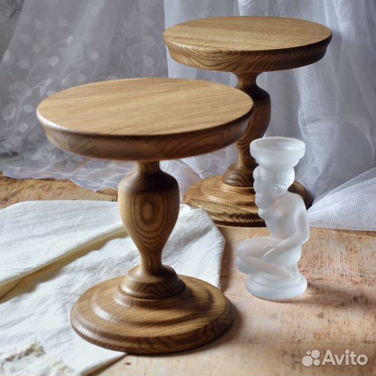 Тортовница из дерева / подставка для сервировки