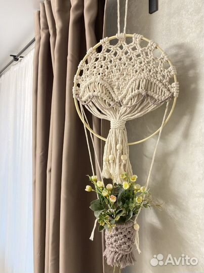 Воздушный шар декор макраме