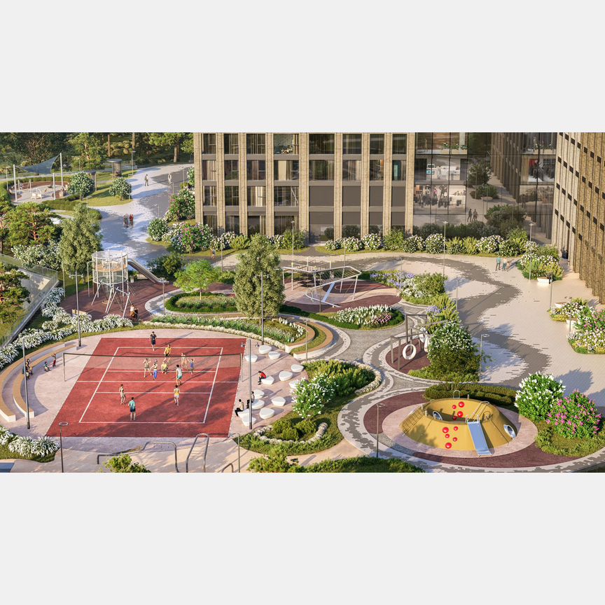 1-к. квартира, 95,7 м², 52/54 эт.