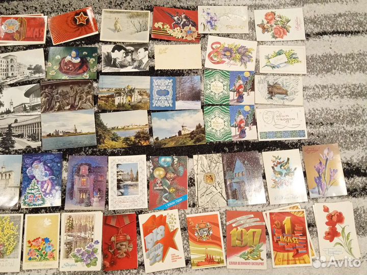Чистые открытки СССР старые