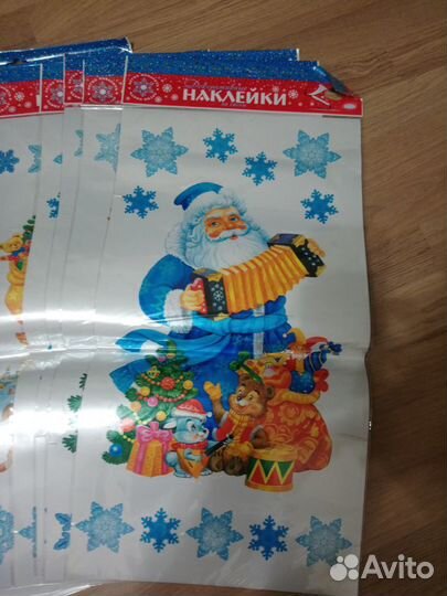 Декоративные наклейки на стену, новогодние