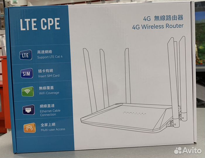 Мощный Wi-Fi роутер с сим-картой (покрытие 200м2)