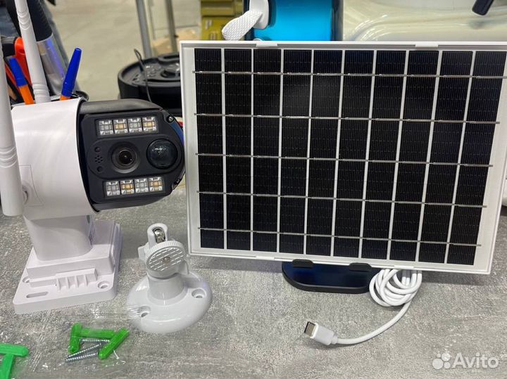 Солнечная камера видеонаблюдения 4g sim автономная