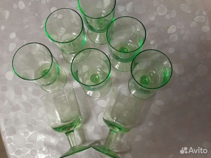 Бокал,фужер,графин цветное стекло