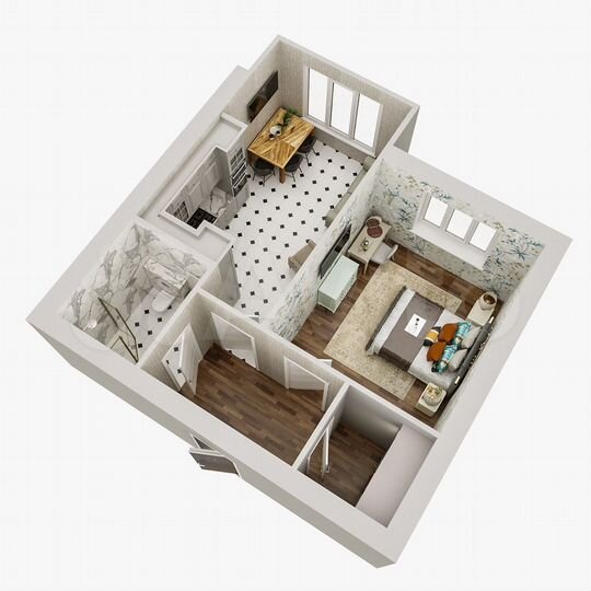 1-к. квартира, 50,4 м², 7/10 эт.