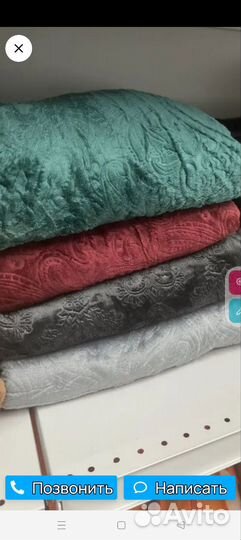 Плед серый новый 200 220