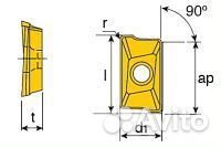 Пластина фрезерная apmt1135pder-DR VR4480