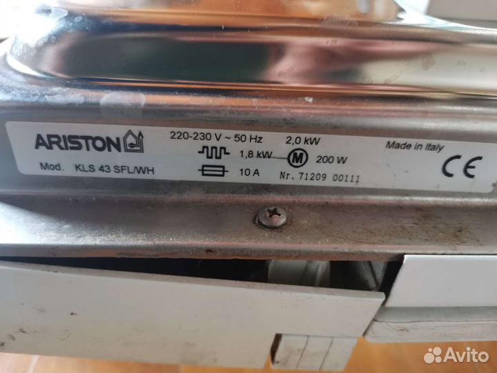 Посудомоечная машина Ariston KLS 43