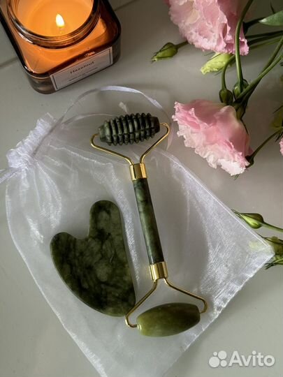 Гуаша для лица из Нефрита