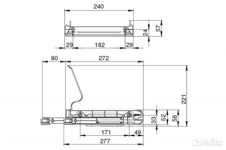 Сушка Ellite 2-уровневая в базу 900/16