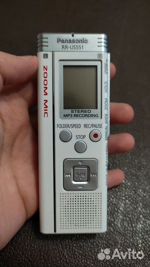 Диктофон Panasonic RR-US551 Рабочий Белый Малайзия