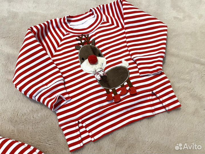 Детский костюм на флисе 74