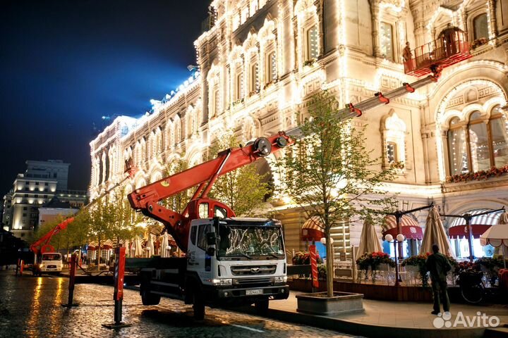 Аренда и услуги телескопической автовышки, 350 кг, 40 м