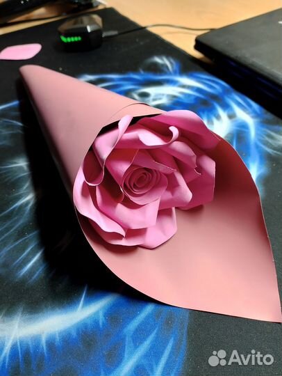 Розы из бумаги